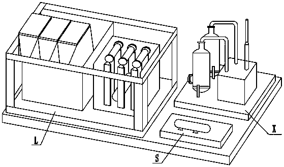 Fixed aviation kerosene gas recovery system