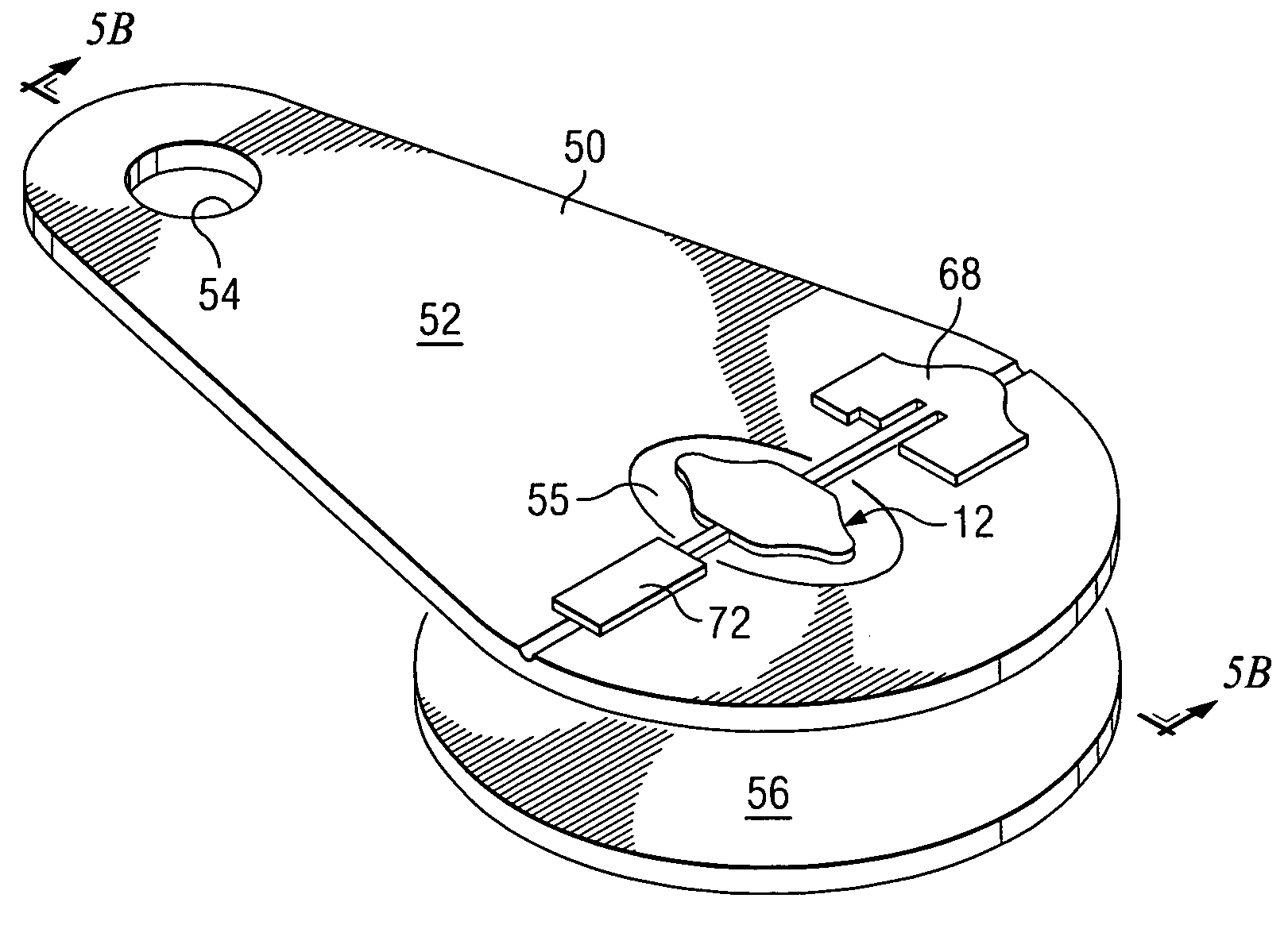 Single torsional hinge mirror package