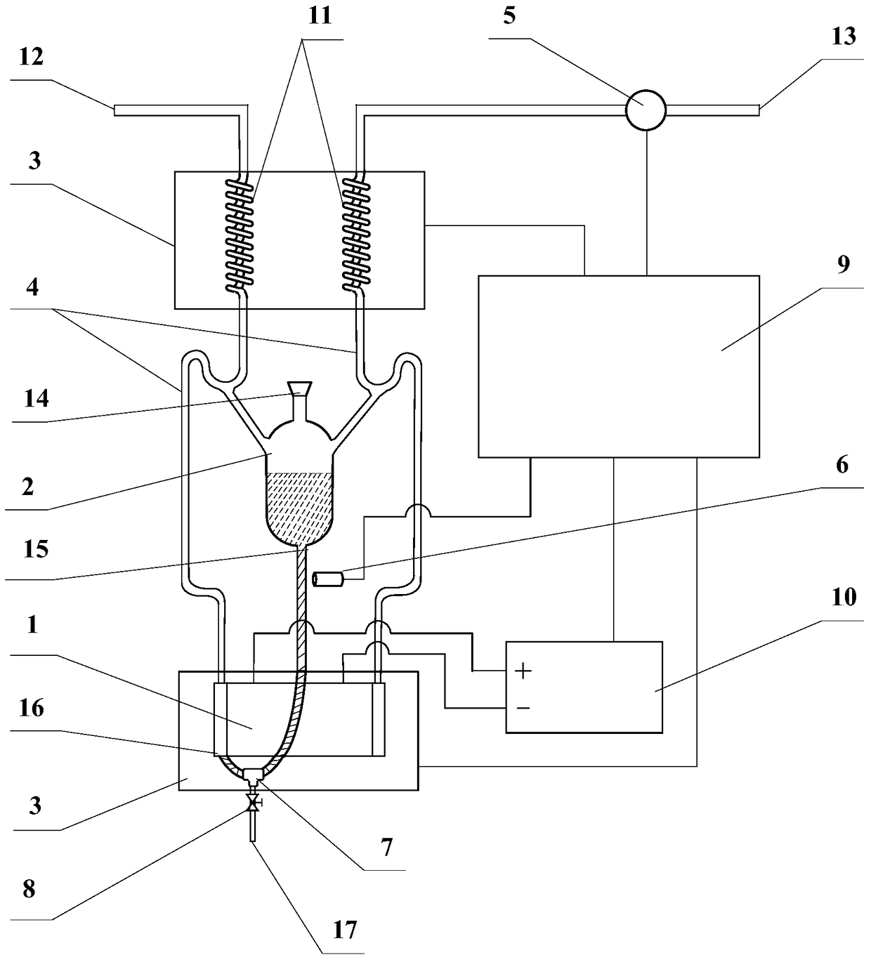 Tritium water electrolysis concentration equipment and method