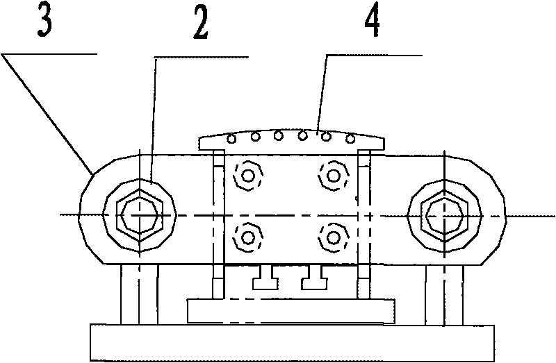 Pole core press mounting device of generator rotor of hydro-power generating unit