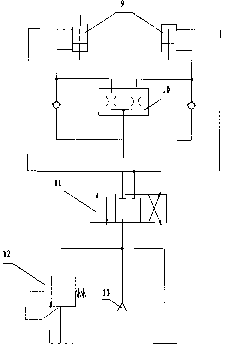 Pole core press mounting device of generator rotor of hydro-power generating unit