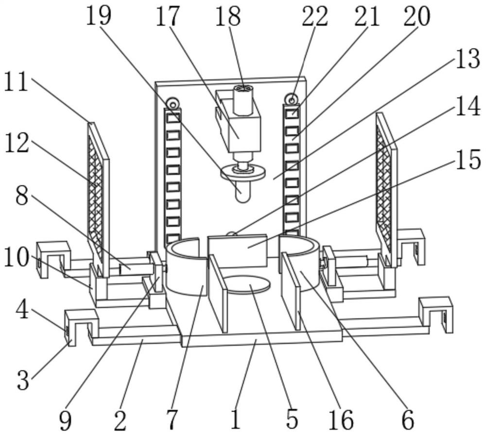 Concave shaping device for end part of linear motor coil