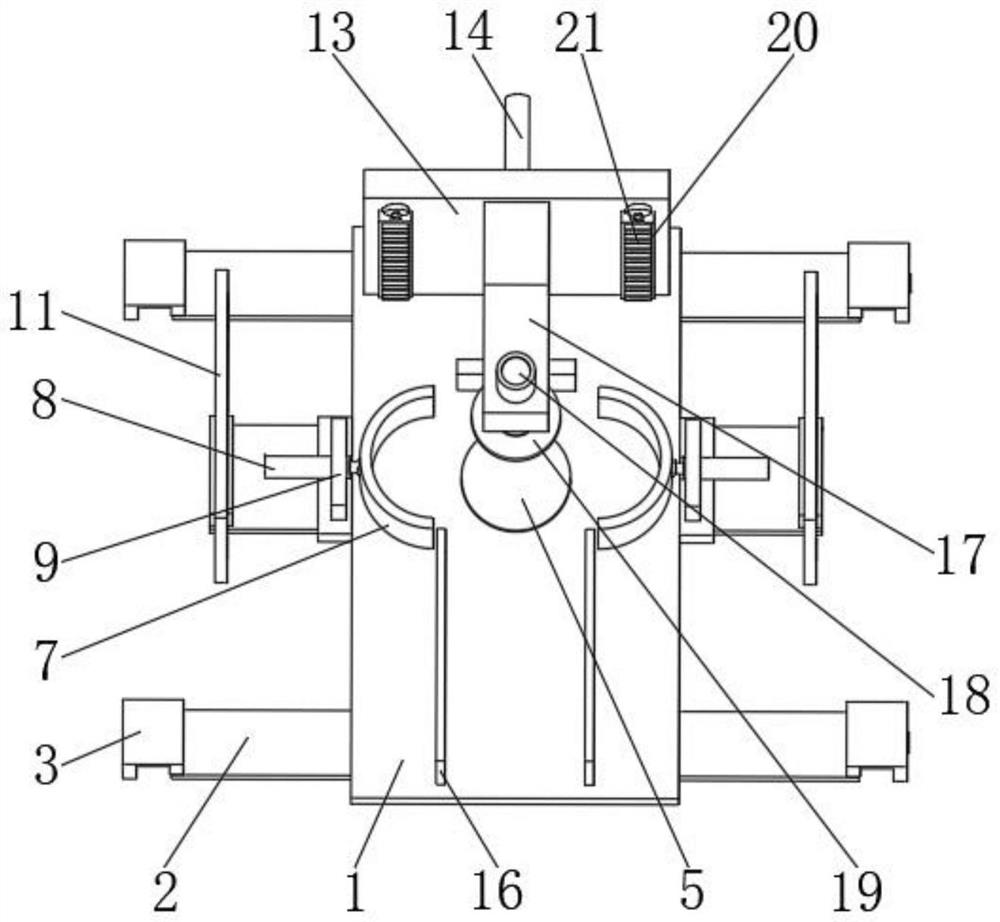 Concave shaping device for end part of linear motor coil