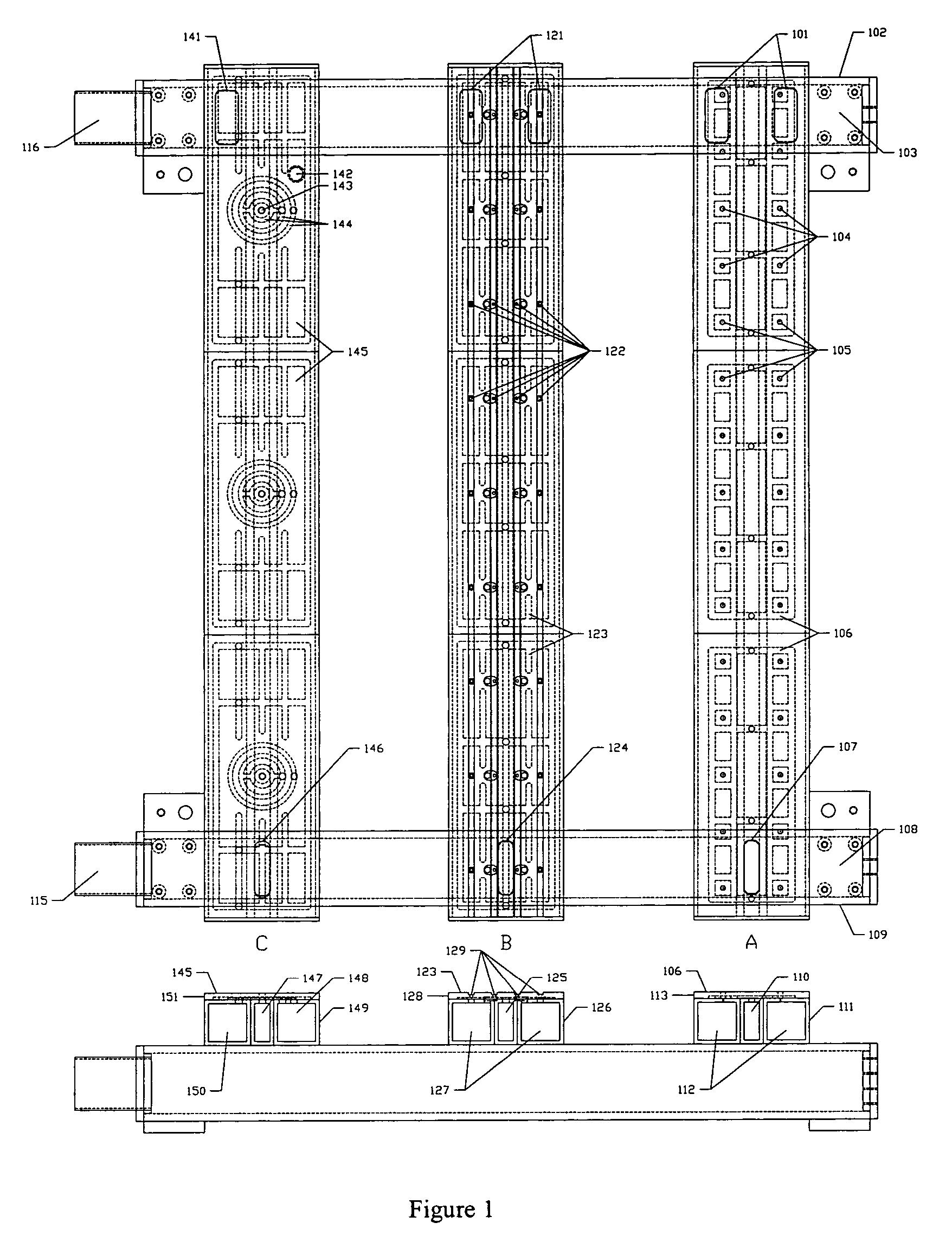 Non-contact porous air bearing and glass flattening device