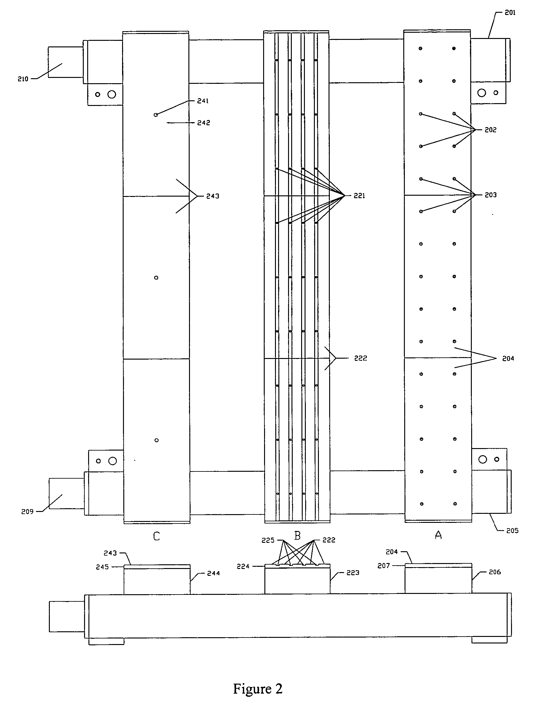 Non-contact porous air bearing and glass flattening device