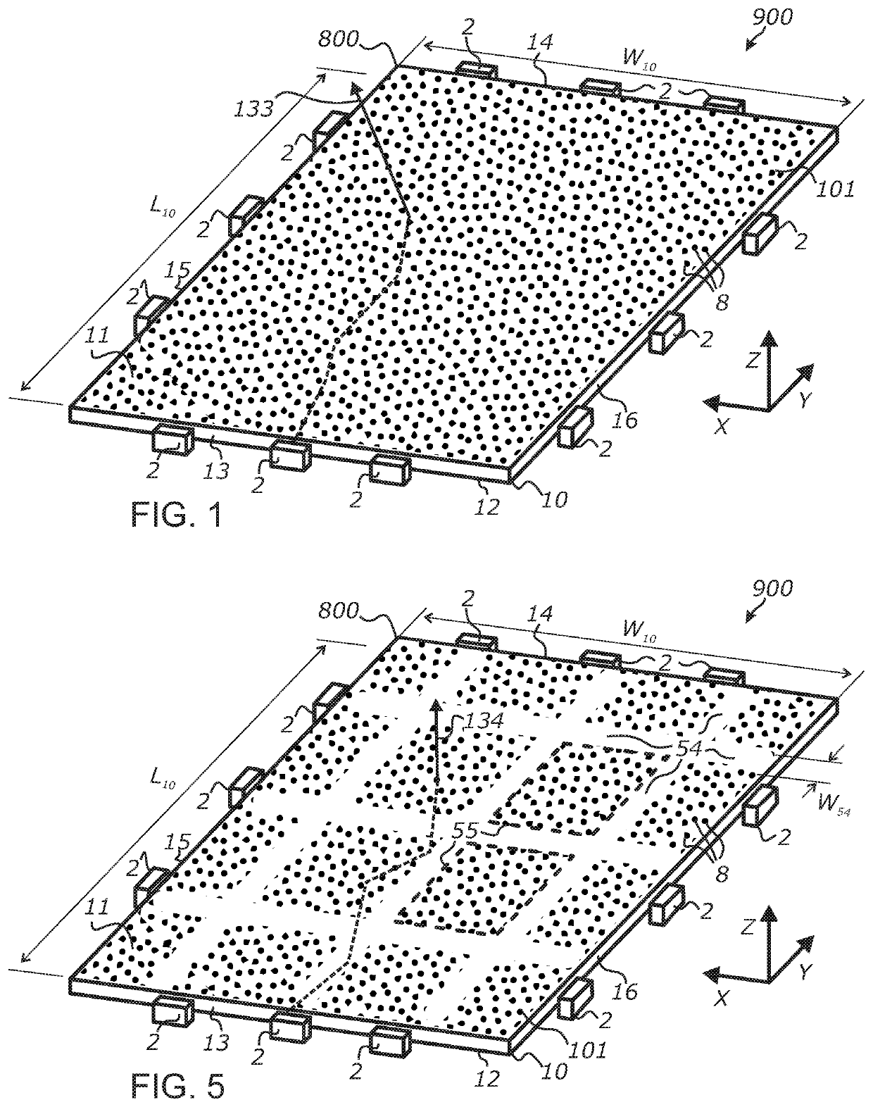 Wide-area solid-state illumination devices and systems