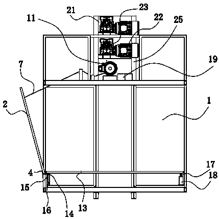 Rapid unloading method and lift car for constructional engineering goods lift