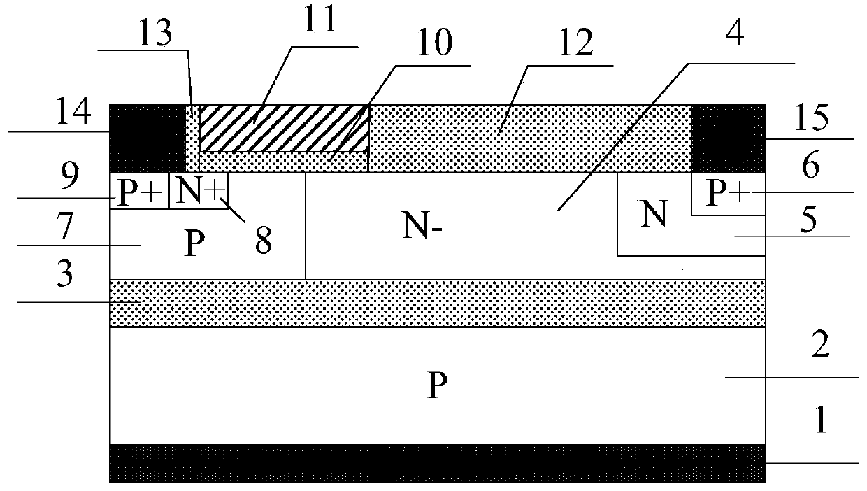 Lateral IGBT and manufacturing method thereof