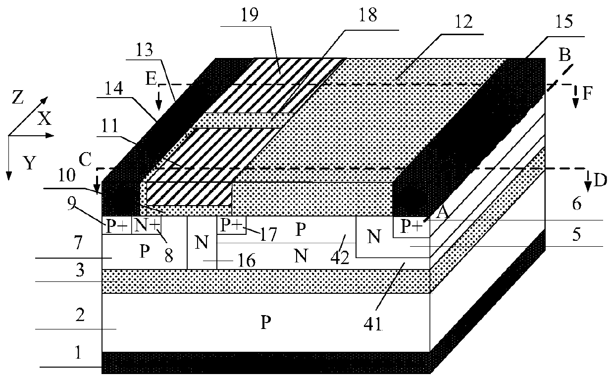 Lateral IGBT and manufacturing method thereof