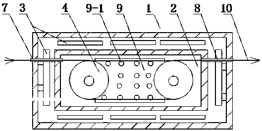 Production device of graphene copper wire