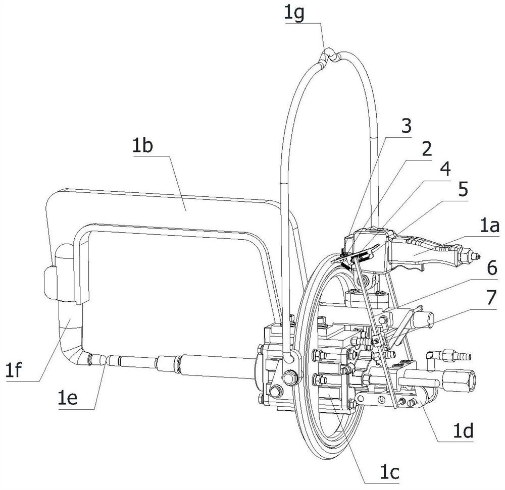 C-shaped welding clamp arm for welding automobile parts