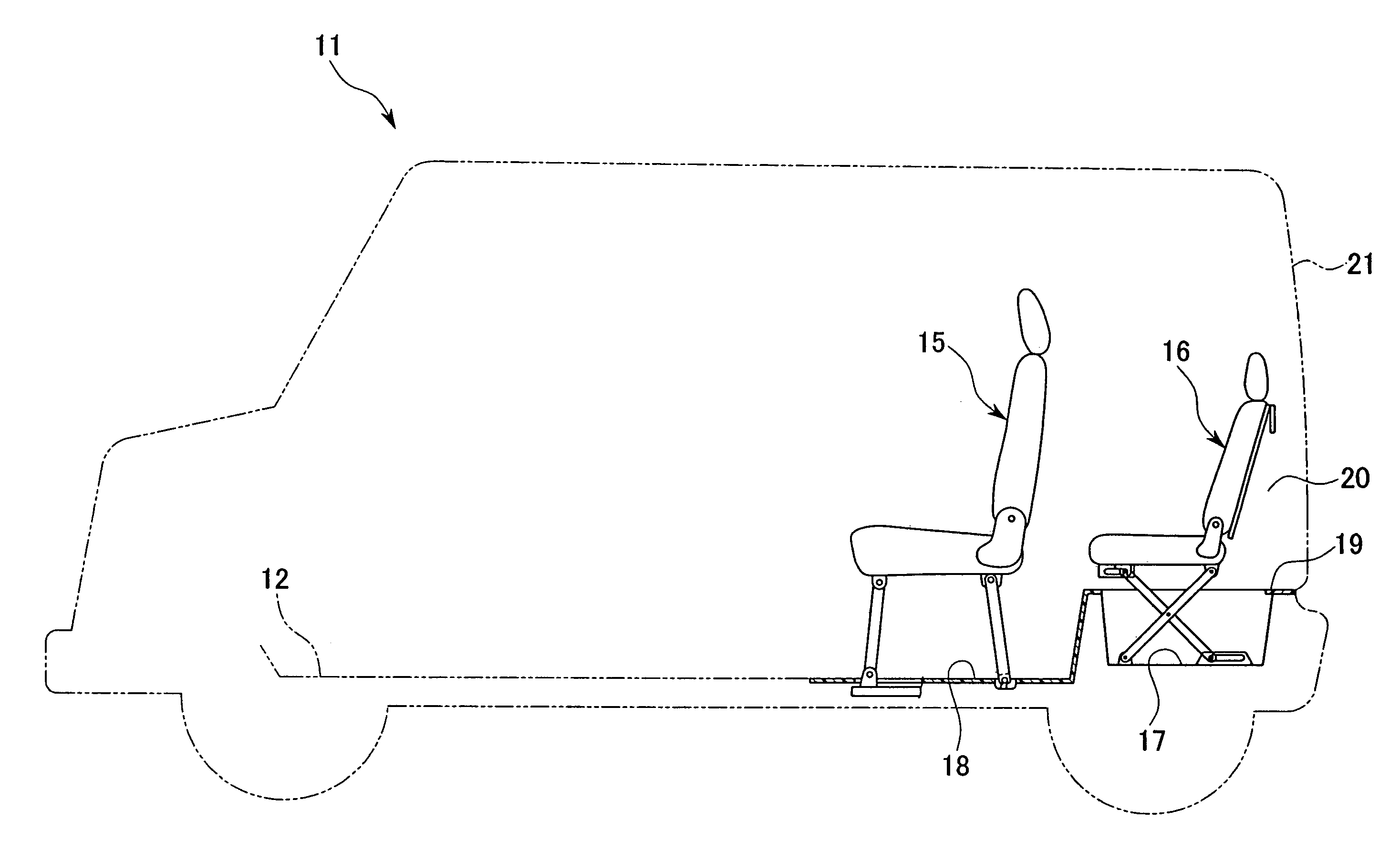 Seat device for vehicle