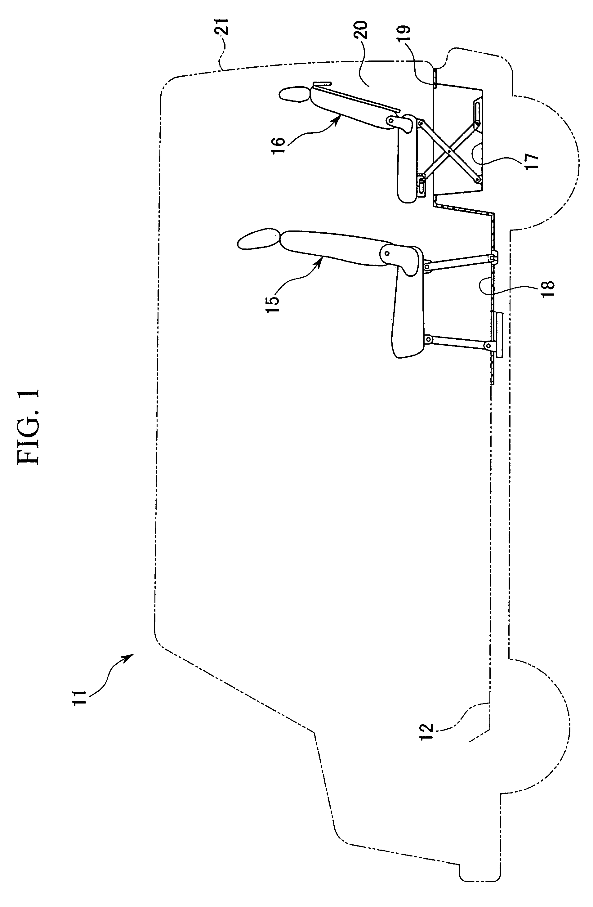 Seat device for vehicle