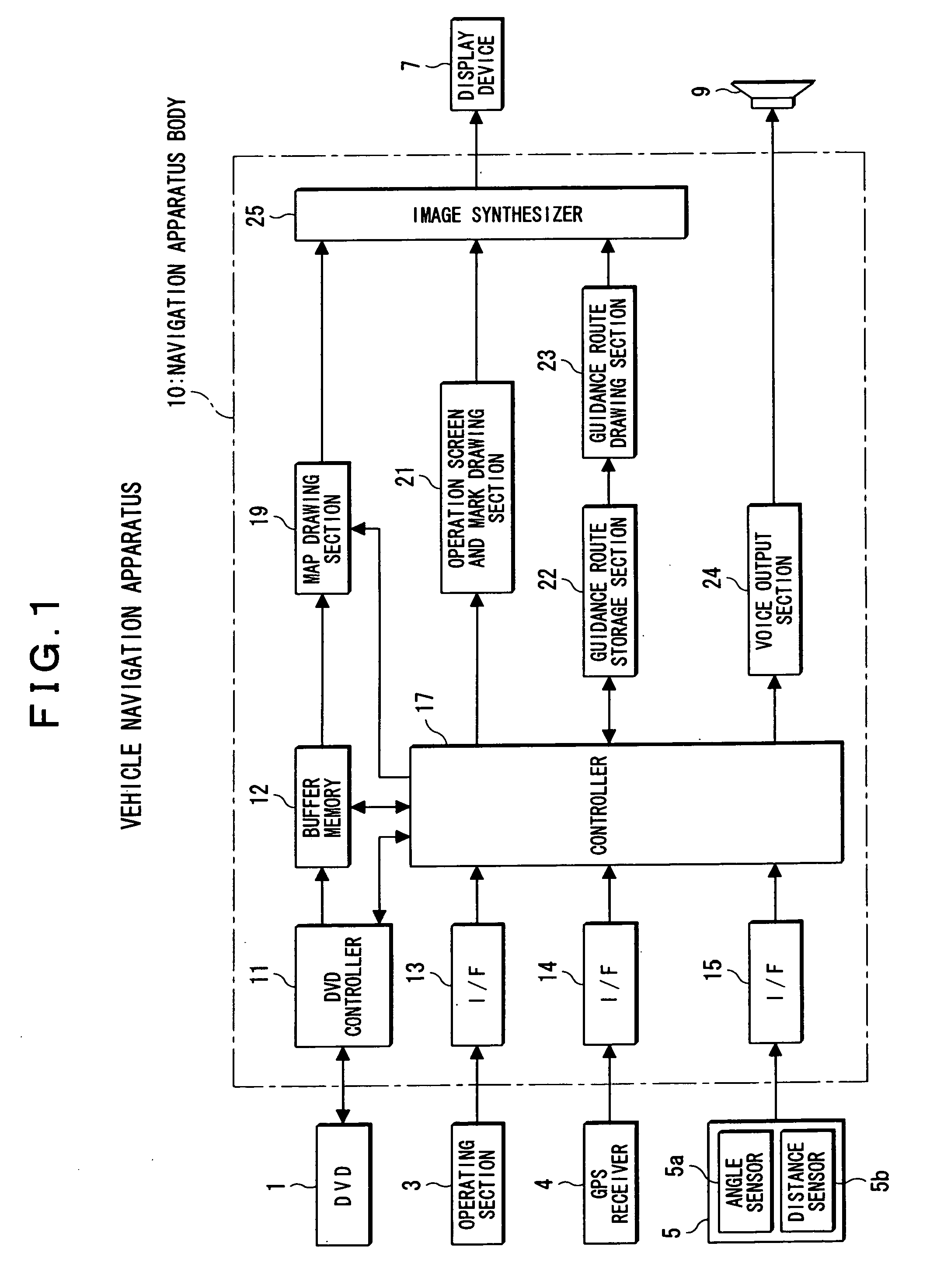 Vehicle navigation apparatus