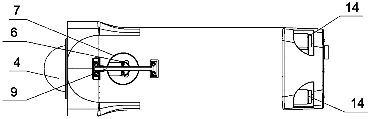 Device and method for detecting inside of small-diameter high-pressure water filling pipeline