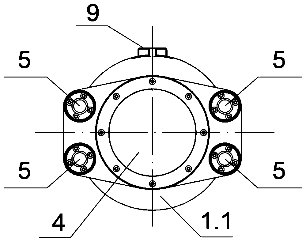 Device and method for detecting inside of small-diameter high-pressure water filling pipeline