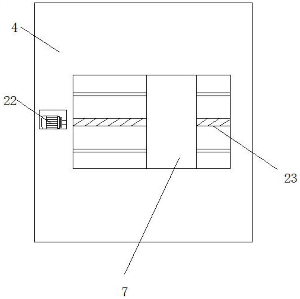 Detection tool structure for floor rear lower crossbeam