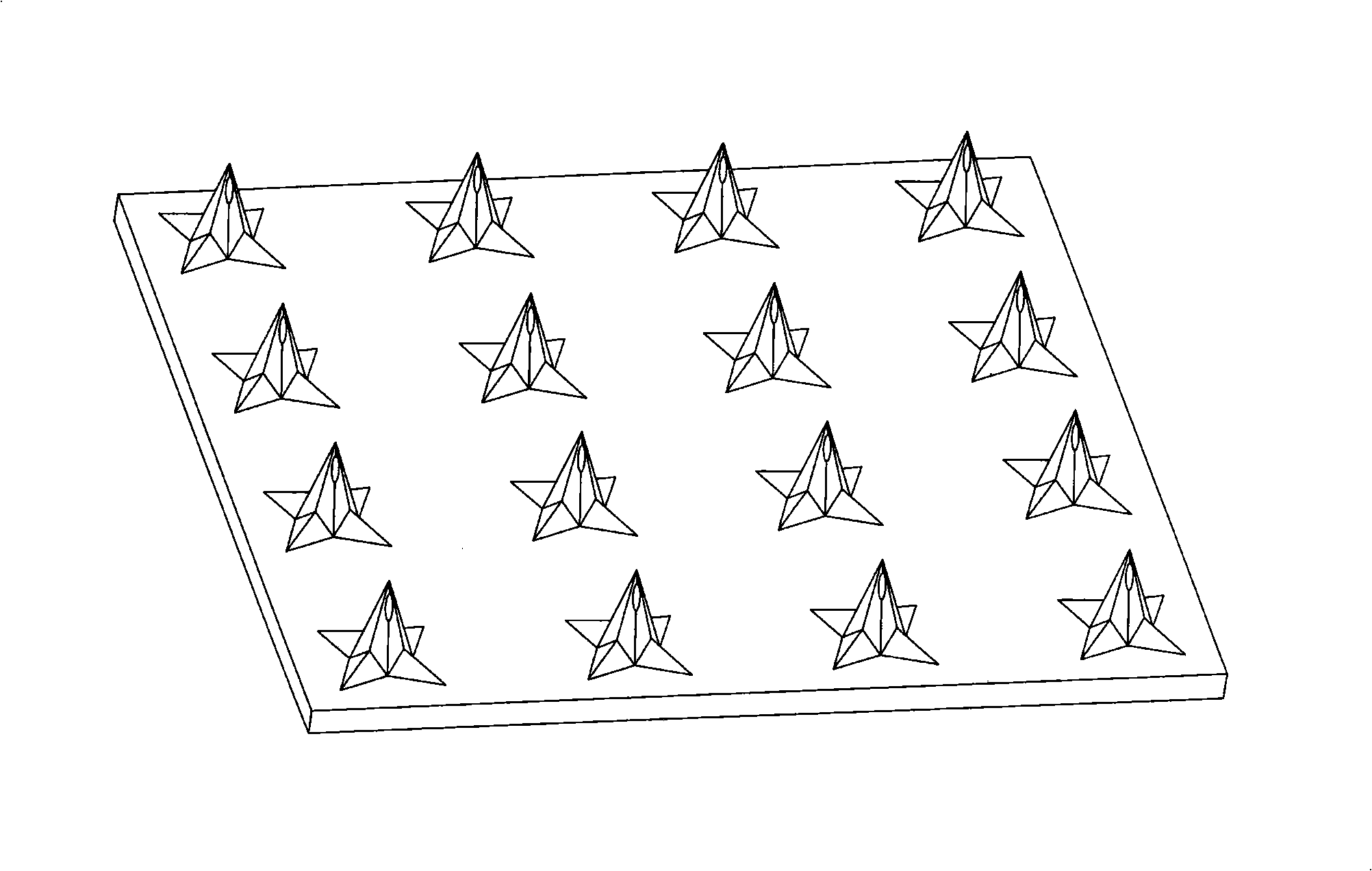 Micro hollow silicon needle and preparation method thereof