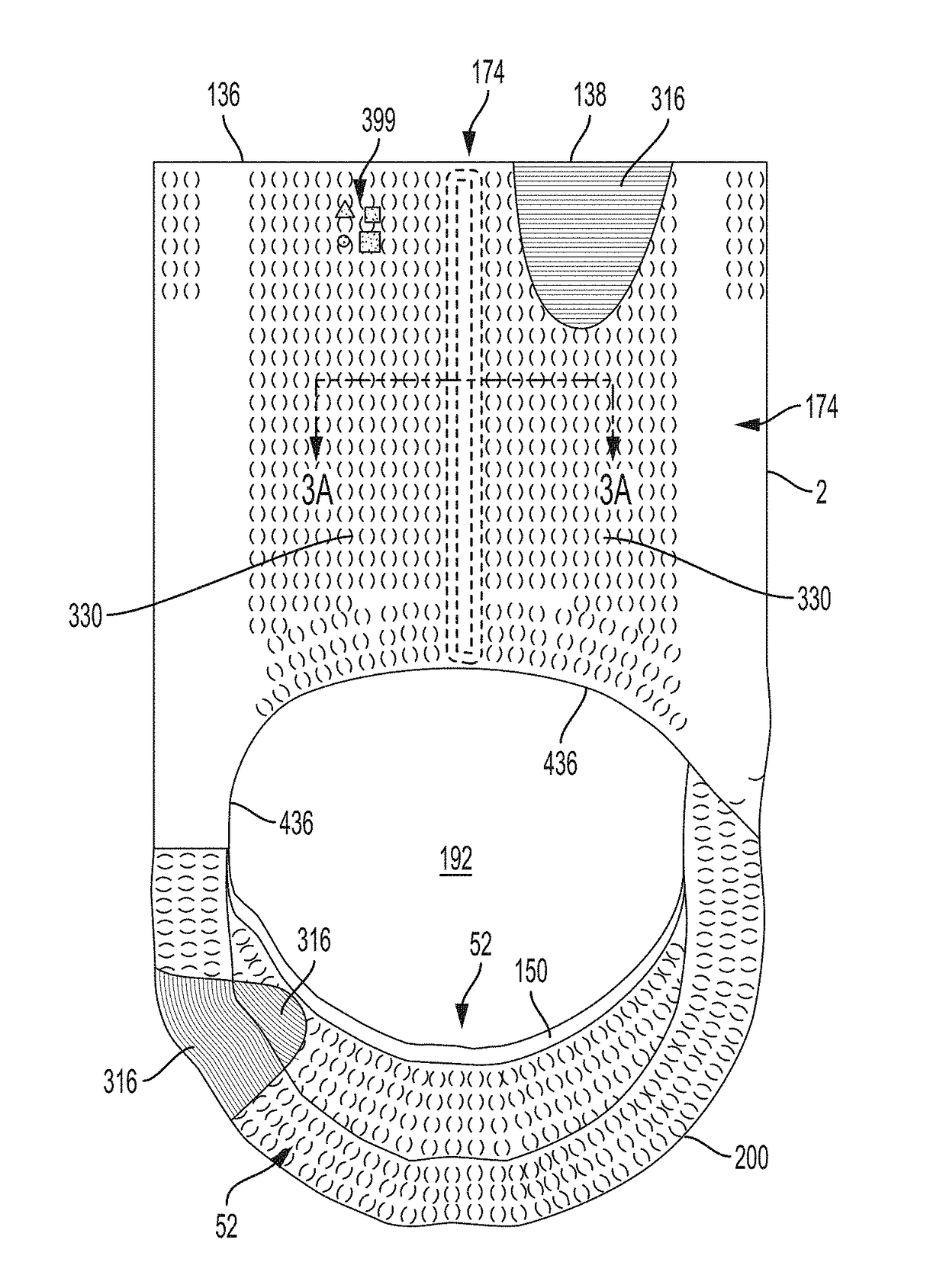 Beamed elastic laminate properties