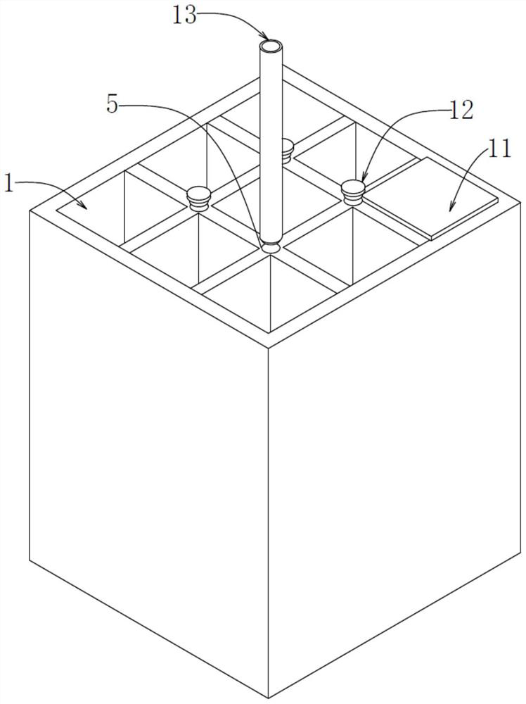 Sealed well-type garbage landfill gas emission structure