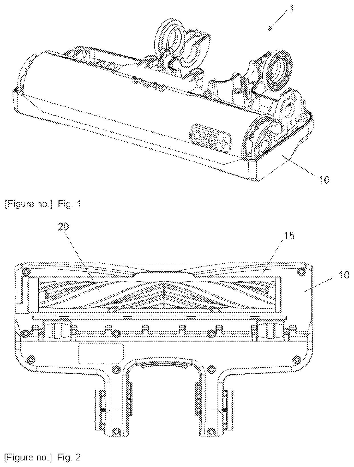 Sweeping assembly, cleaning appliance, and method for cleaning appliance