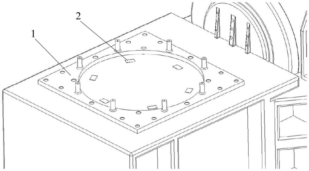 A thin-walled structure vibration test device and test method taking into account differential pressure conditions