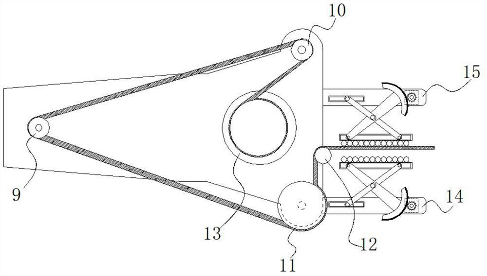 Ocean engineering cable recovery device of lift truck window type decontamination structure