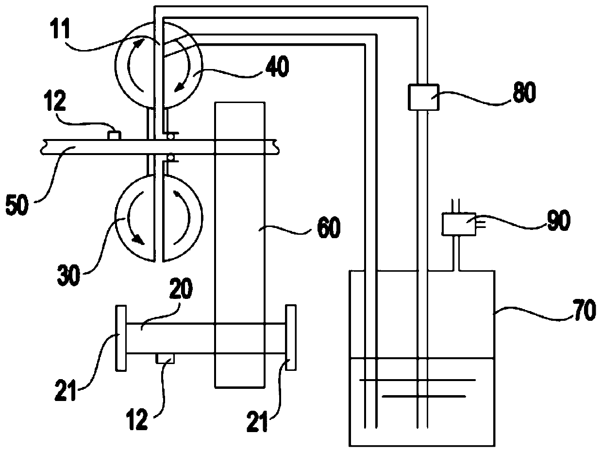 Hydraulic speed reducing device