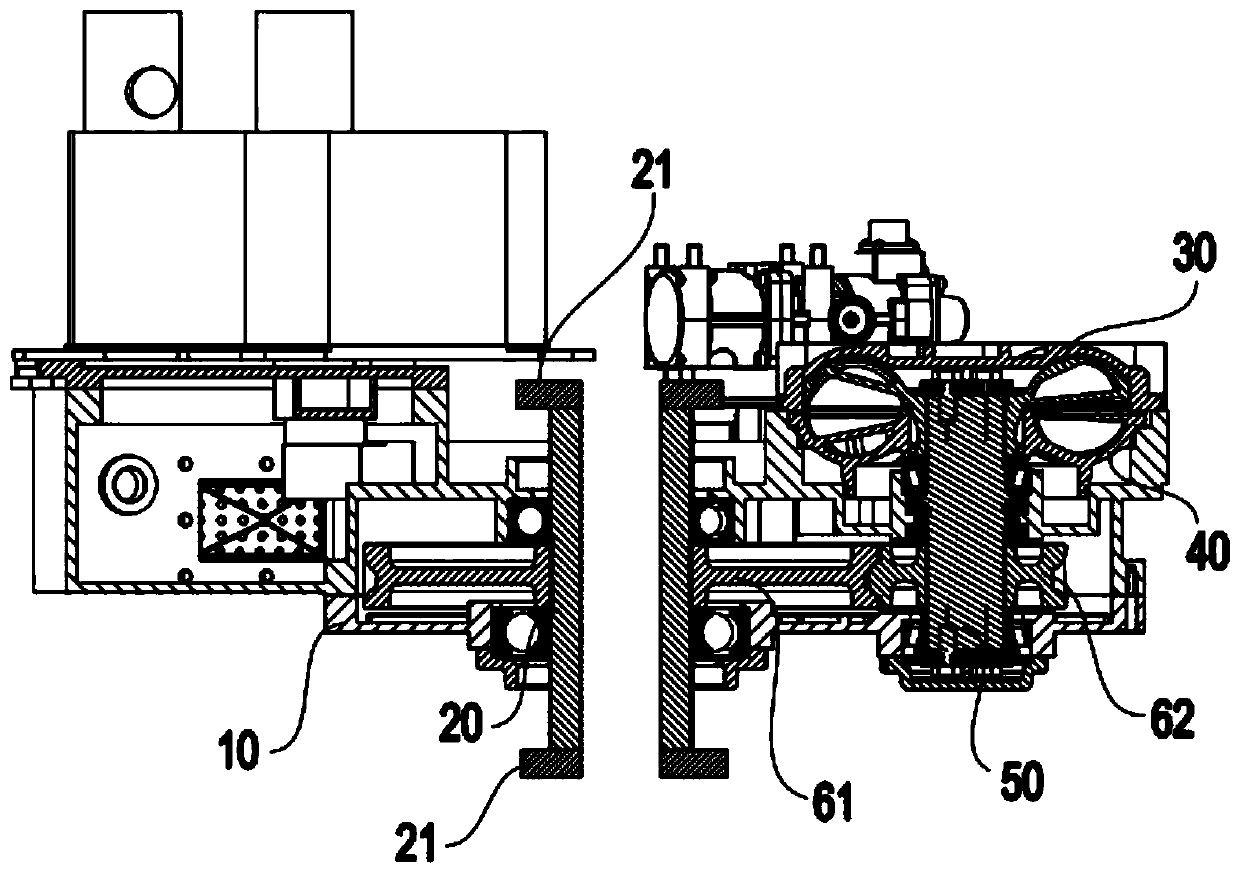 Hydraulic speed reducing device