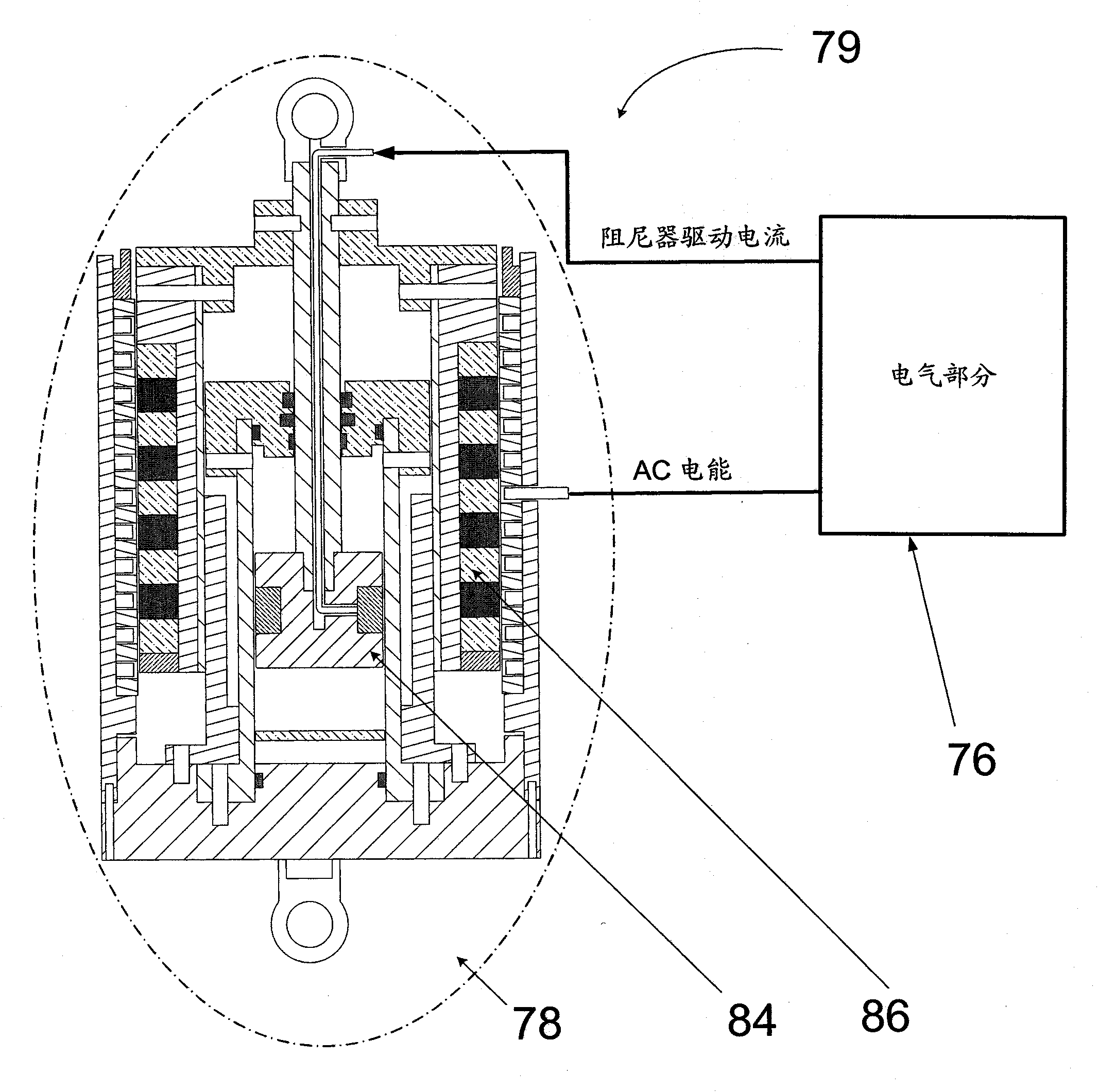 Self-powered and self-sensing magnetorheological (MR) fluid damper