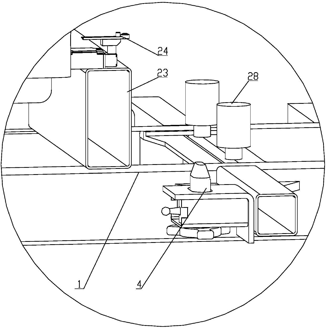 Logistics vehicle with container dumping function