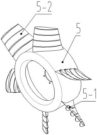 Axial flow fan comprising blades with wing-type guide plates and guide blades with bionic tail edges