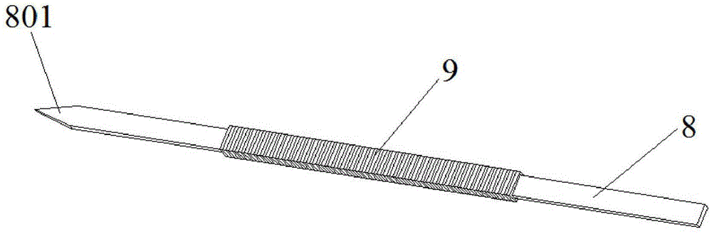 Manufacturing jig and manufacturing method for moving-iron unit square iron