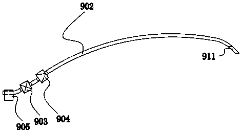 Single-direction negative-pressure water discharging system of engine compartment for power surfboard