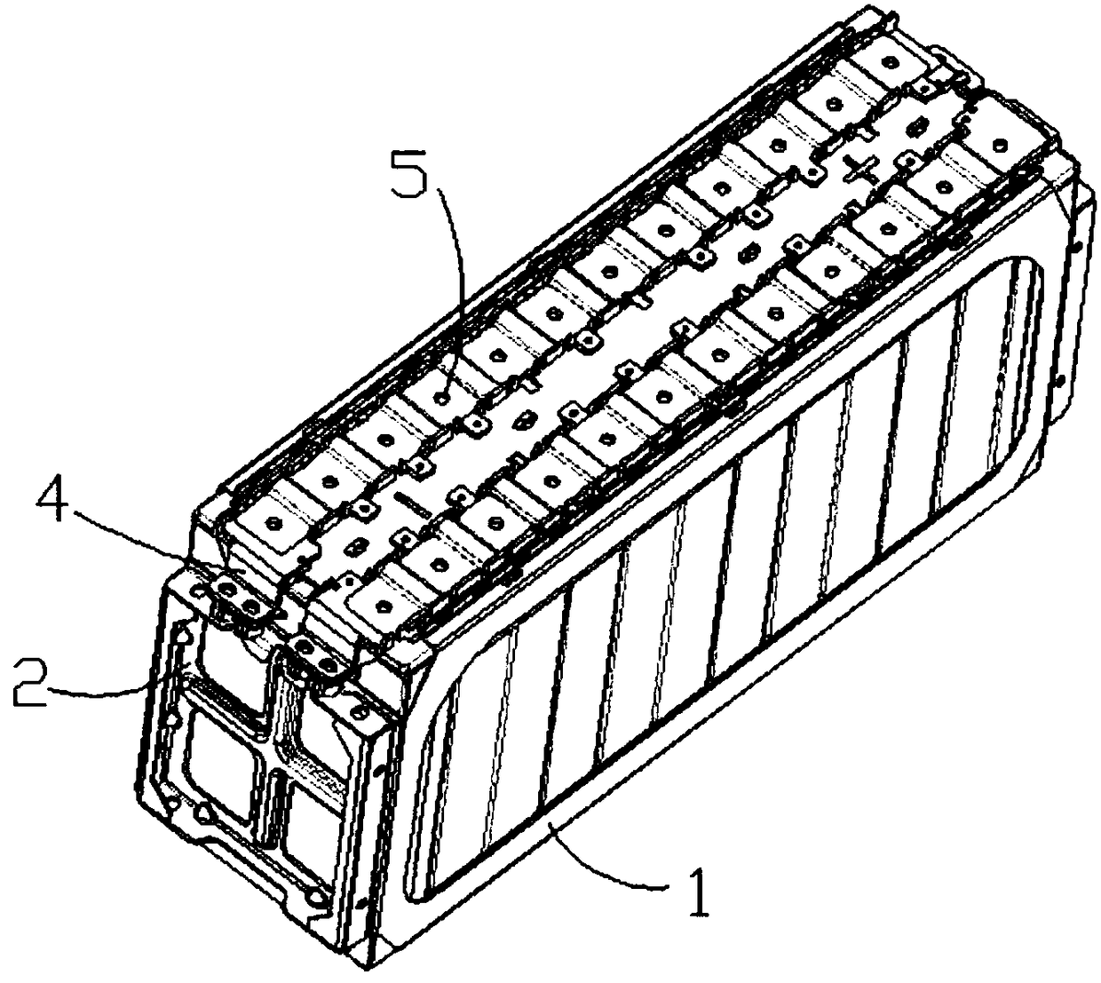 Square battery pack mounting structure