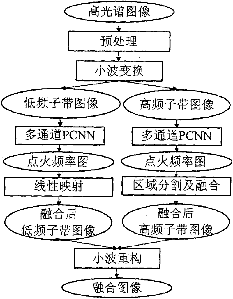 Wavelet transformation and multi-channel PCNN-based hyperspectral image fusion method