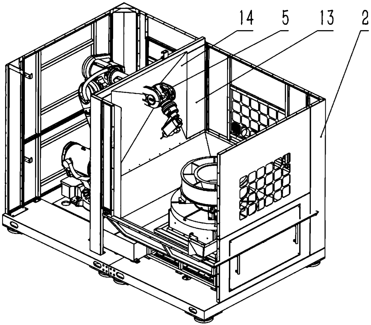 Automatic grinding and polishing process for titanium alloy annular casting