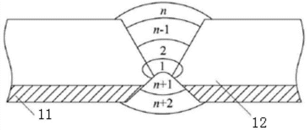 Efficient butt-joint laser welding method for laminated duplex-metal composite material