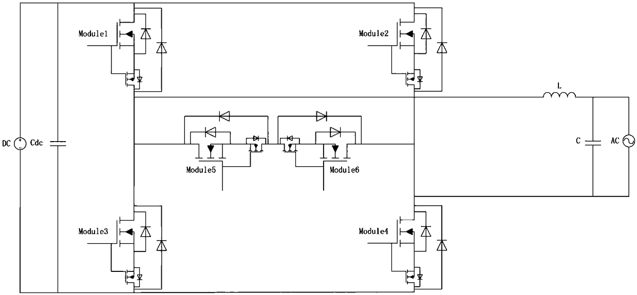 Power electronic device, single-phase converter and three-phase converter adopting the power electronic device