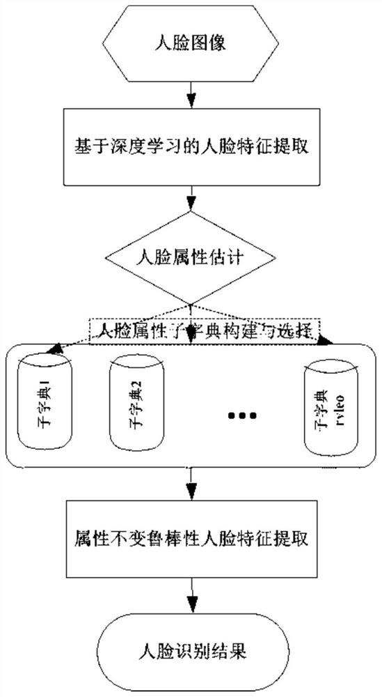 Face attribute invariant robustness face recognition method and system