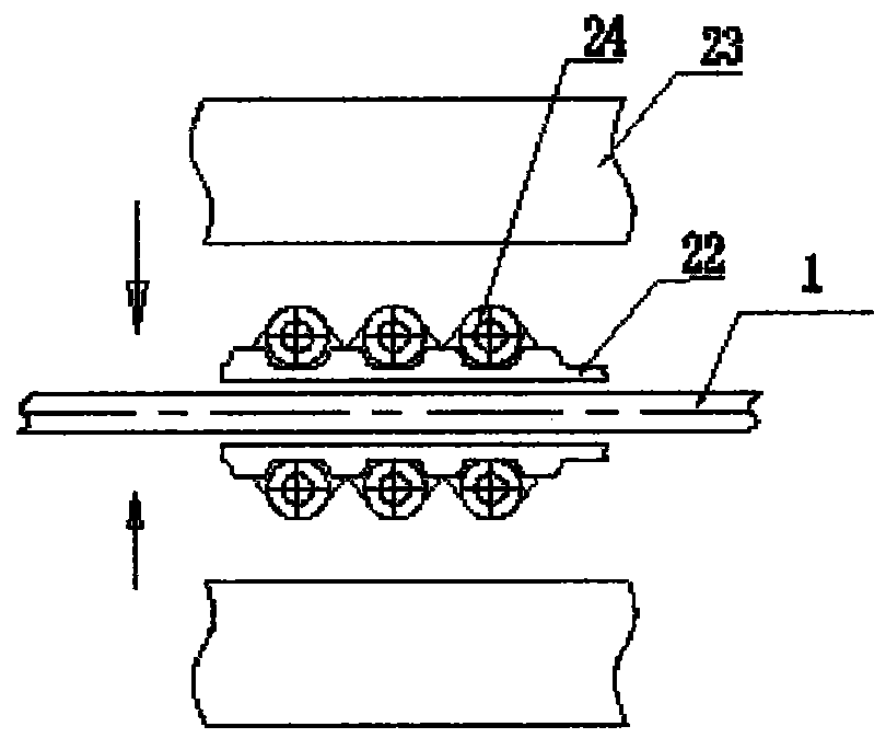 A crawler-type meter counting device