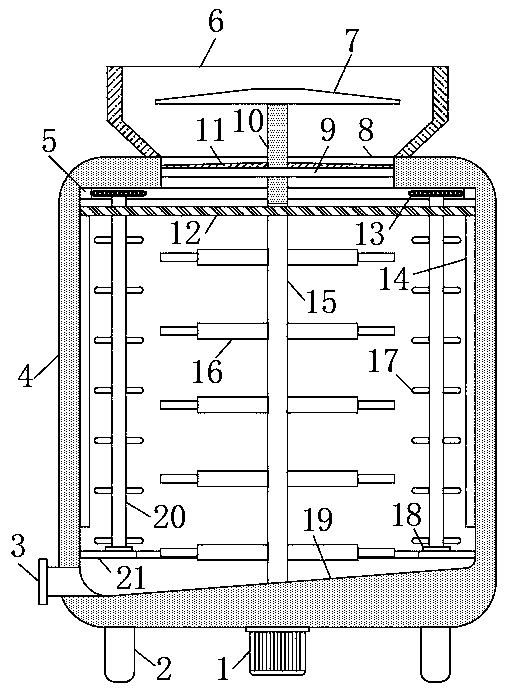 Energy-saving and environment-friendly pulping device for papermaking and printing