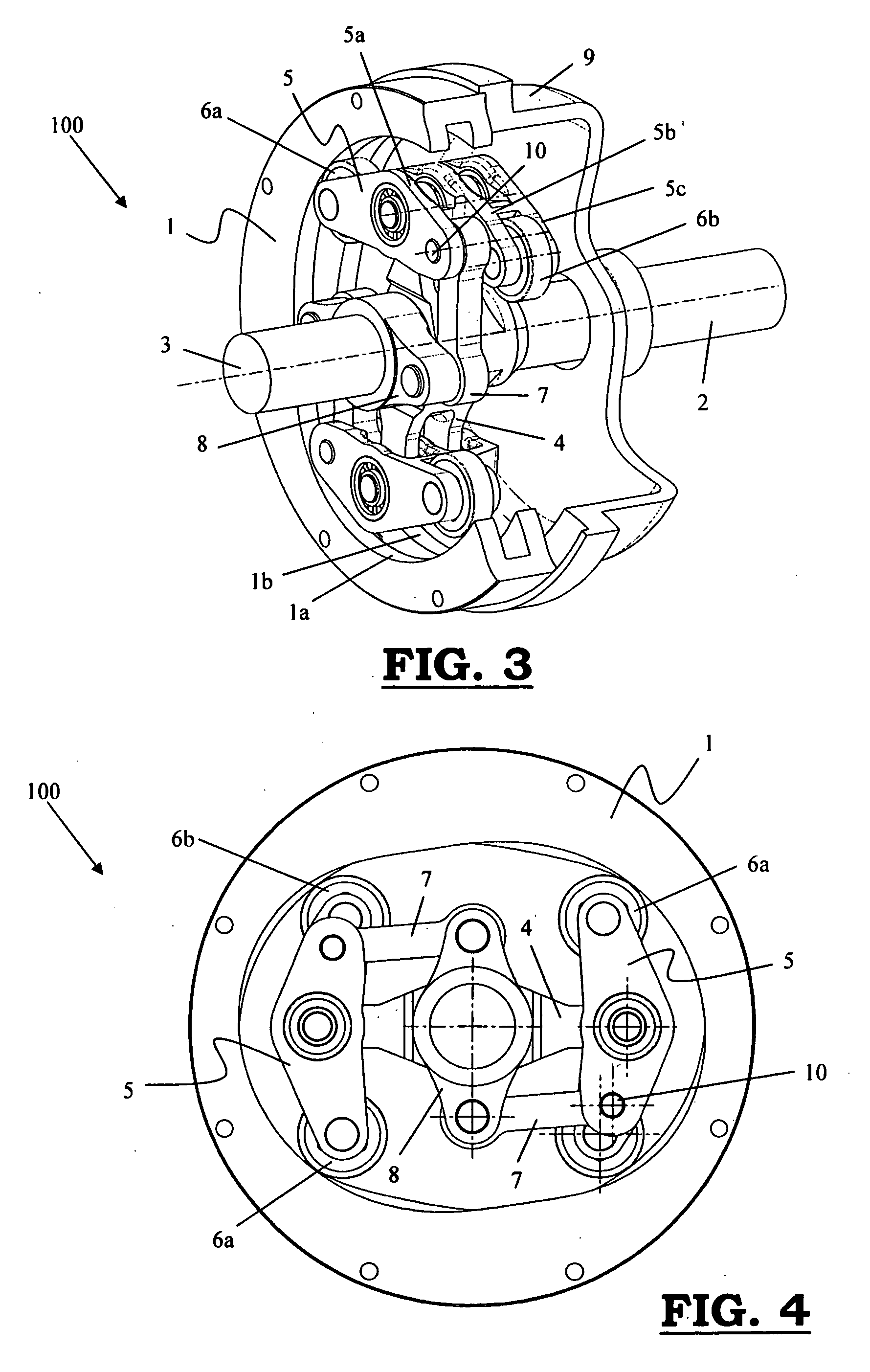 Device for modulating a first rotational motion of an input shaft to a second, different from the first, rotational motion of an output shaft in textile machines