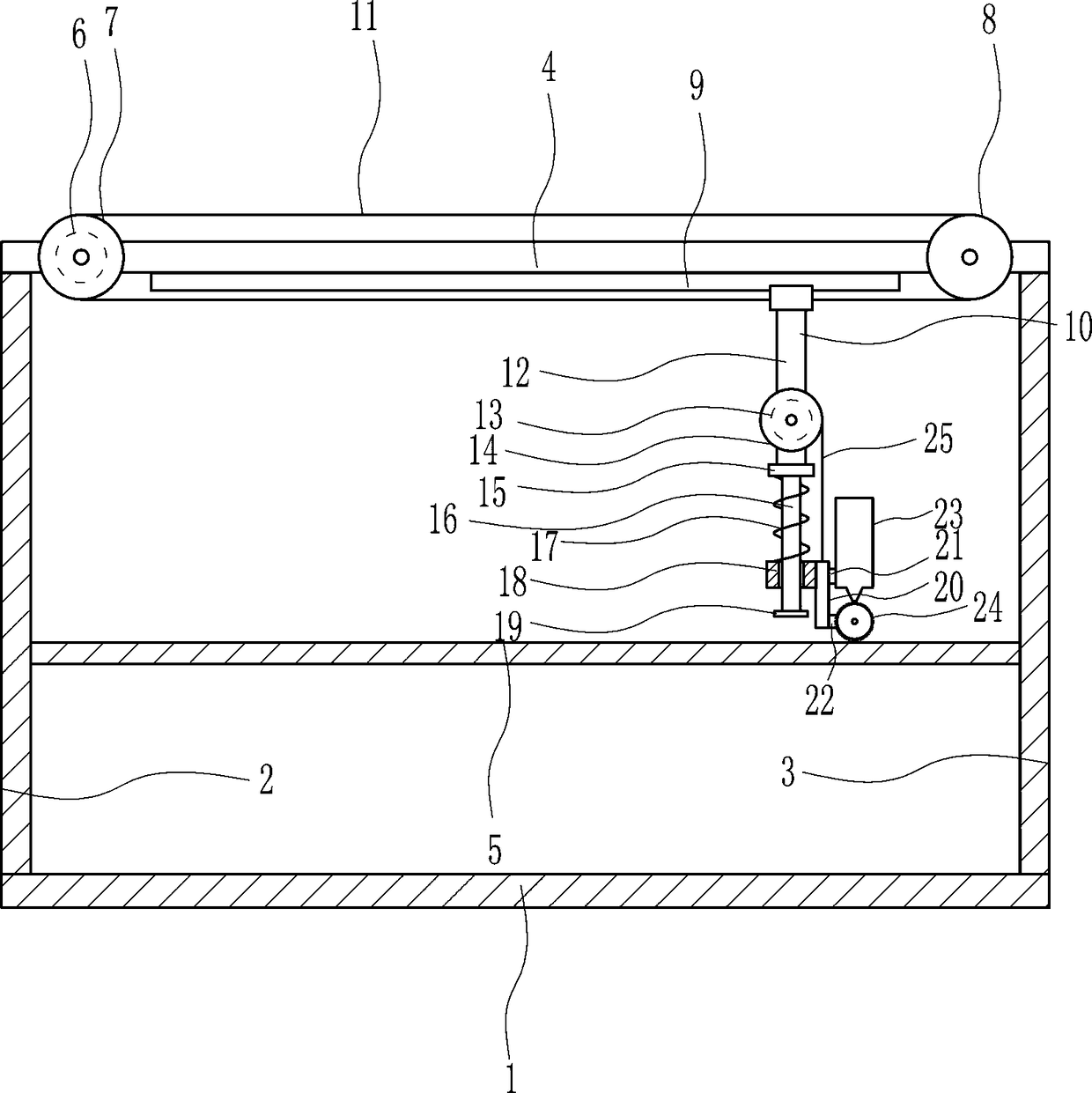 Gluing compressing device for manufacturing multi-layer shoe soles