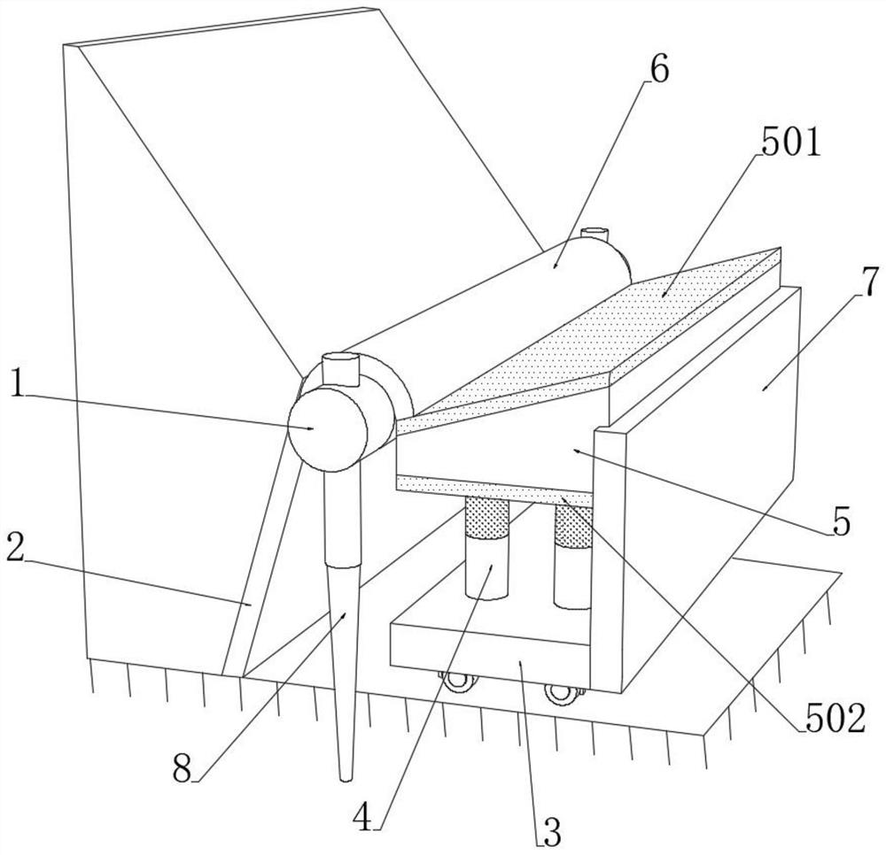 Slope protection device for engineering investigation