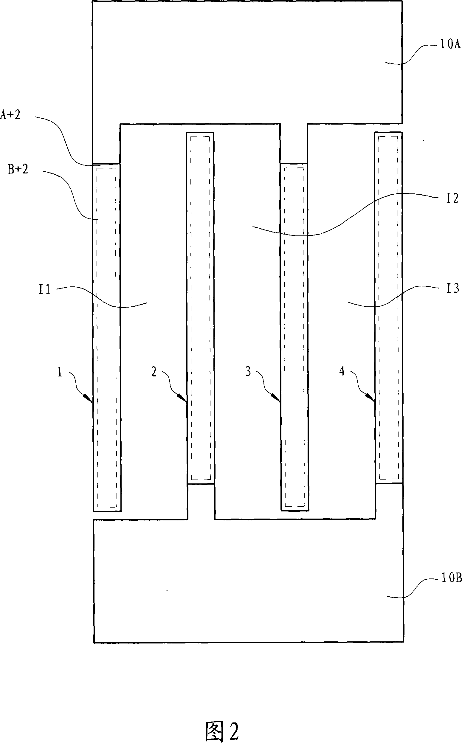 Stack type metal-oxide-metal capacitor structure