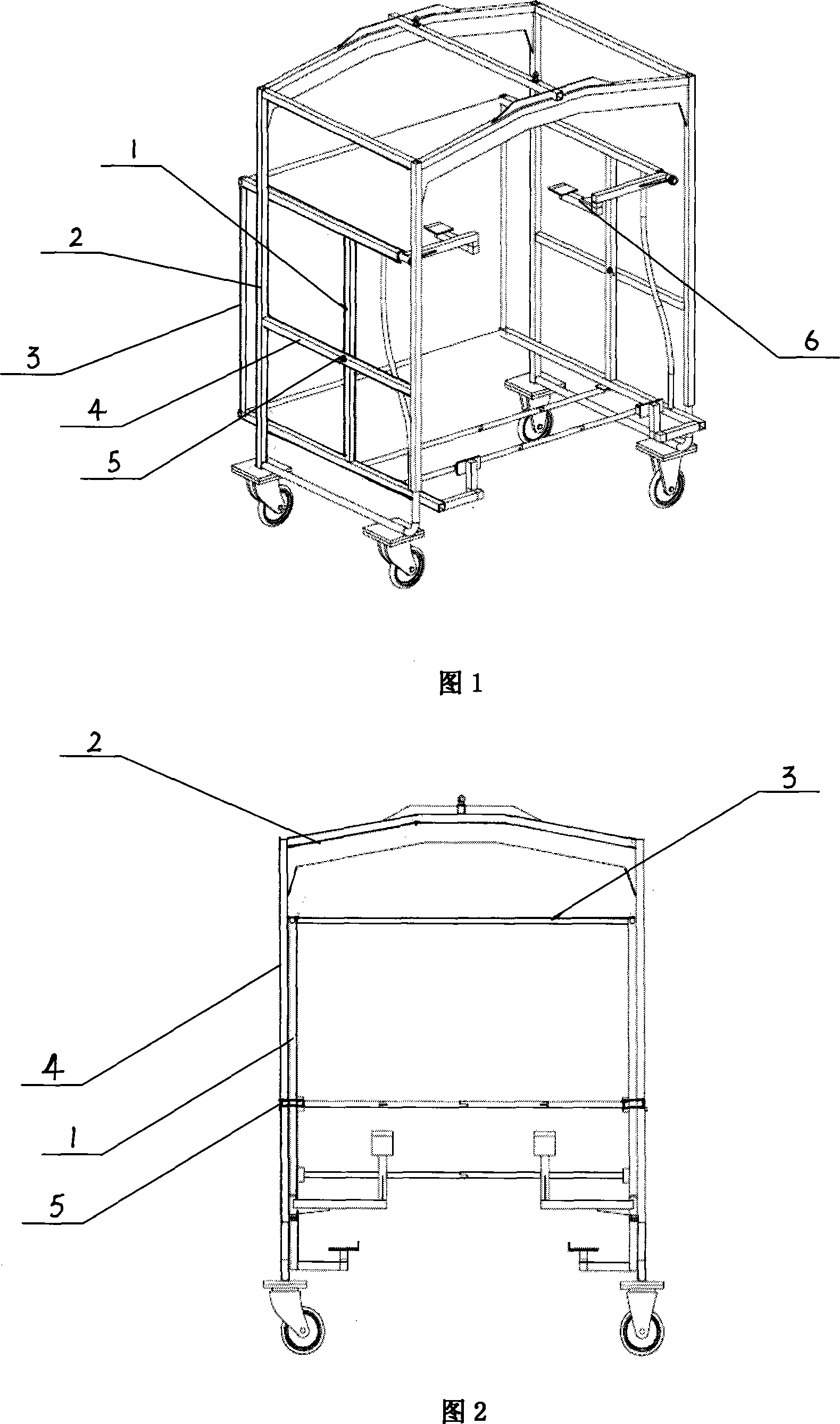 Automobile body coating lifting assembly