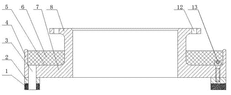 Water grinding head for diamond dust-free pump