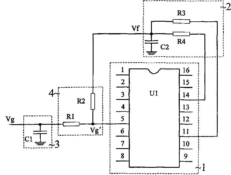 Compensation circuit for implementing contravariant welding machine electric power outputting current steadily