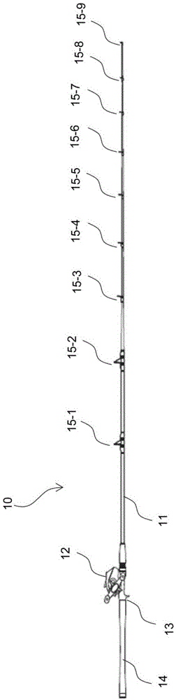 Mounting construction of fitting for fishing rod and method thereof, and fixing rod having mounting construction